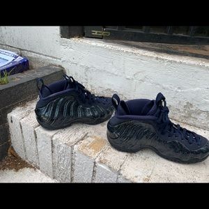 Nike Shoes - Woman’s blue glitter foamposites Nike Shoes - Woman’s blue glitter foamposites